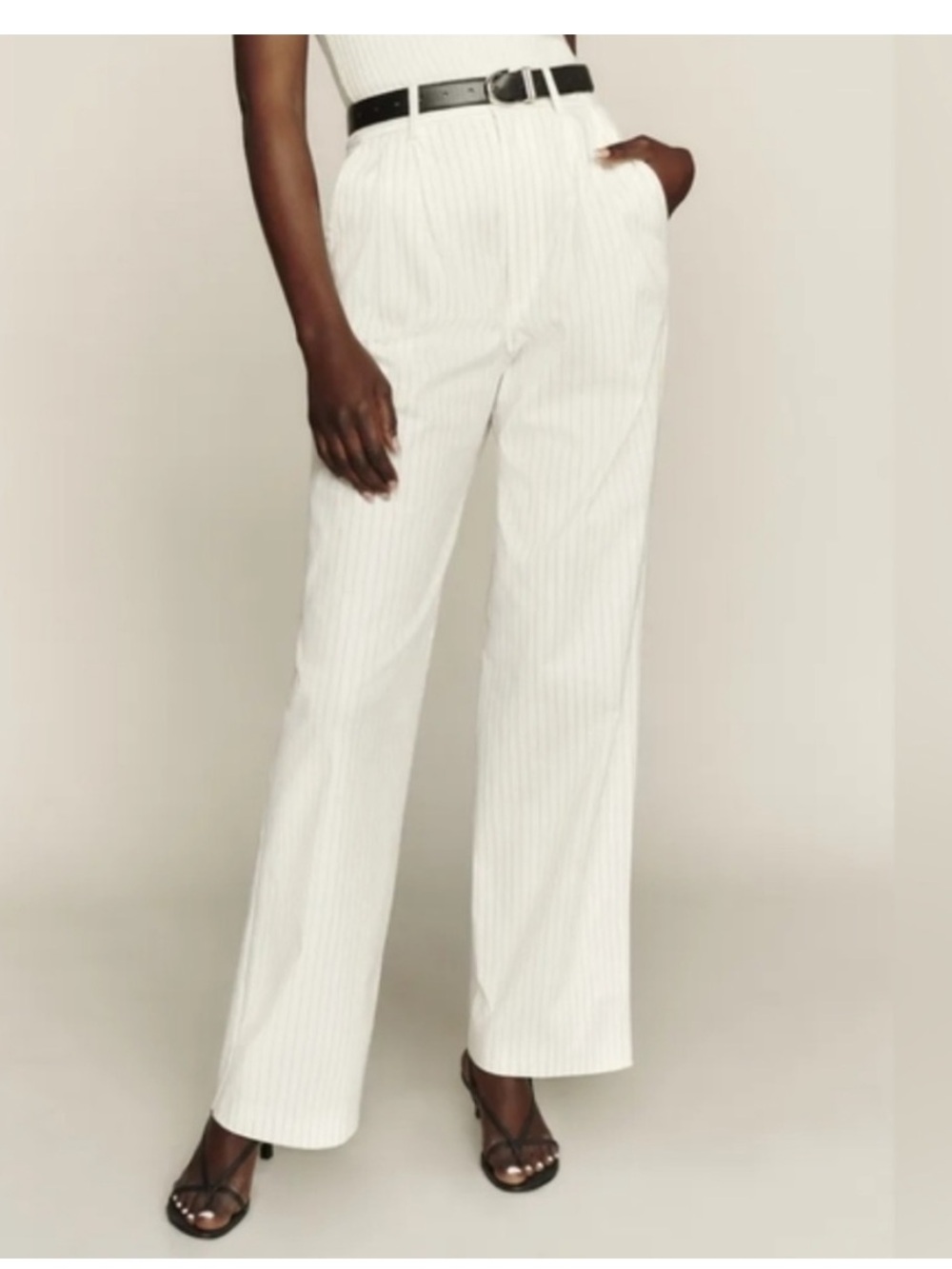Reformation Oren Pinstriped Pant